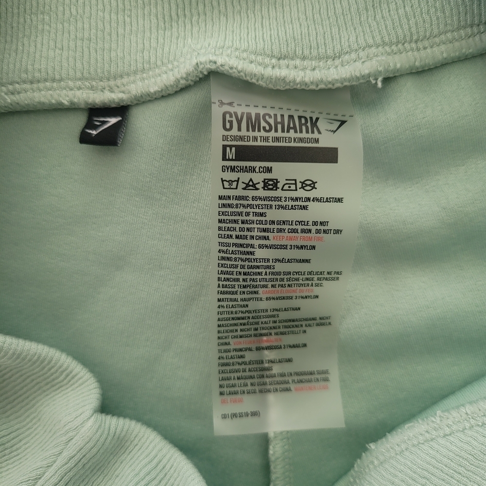 Gymshark Poise Cropped Leggings Light Green Legging Capris Size M - Picture 11 of 11